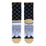 Xpooos Dames Sokken Xmas Snow Love 70158 - Jambelles