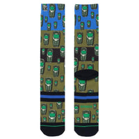 Xpooos Heren Sokken Vintage Mobile 60308 - Jambelles