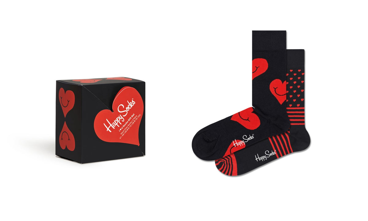I Heart you Socks Gift Set 2P XVAL02
