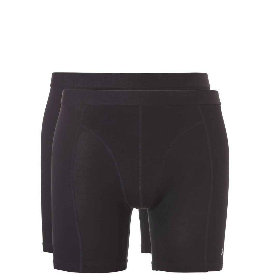 Men basic shorts long 2 pack 30863 - Jambelles Ten Cate S / Black