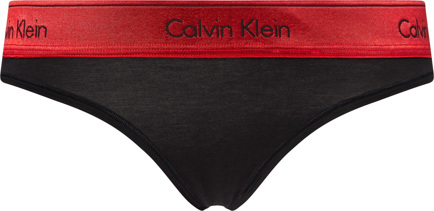 Thong 000QF6136E - Jambelles Calvin Klein XS / Black Red Gala