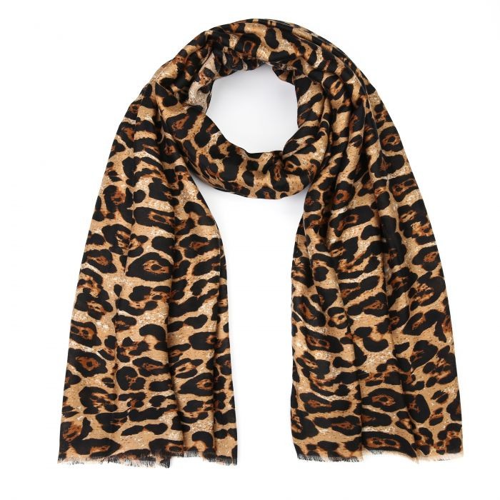 Winter sjaal met Luipaard print SH69247