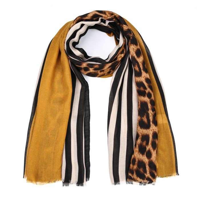 Winter sjaal met luipaard print SH69297